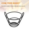 thumbnail image 3 of 3pcs Iron Snack Basket Hollow French Fries Baskets Multipurpose Metal Wire Basket for Living Room Kitchen Restaurant Milk Tea Shop, 3 of 9