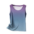 thumbnail image 4 of Dealovy Plus Size Tank Tops for Women Sleeveless Round Neck Basic Top Gradient Color Dressy Blouses, 4 of 4