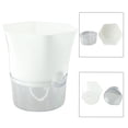 thumbnail image 4 of Transparent Self-Watering Plant Flower Plastic Pot Planter Home Garden Decor, 4 of 10