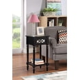 thumbnail image 2 of Convenience Concepts French Country Table d'Appoint Khloe Deluxe en Bois Noir, 2 of 6