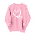 thumbnail image 4 of SOMOWI Chandails de la Saint-Valentin pour Femmes Sans Capuche Col Rond Manches Longues Décontracté Chandail Doux Tricoté Rose Hauts d'Automne TG, 4 of 4