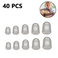 thumbnail image 2 of Silicone Guitar Finger Guards, Guitar Fingertips, Finger Protection Caps, Guitar Fingertip Protectors, Finger Guards for Ukulele, Finger Guards for Bass, 5 Sizes 40 pieces, 2 of 9