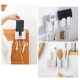 thumbnail image 3 of Chmadoxn Mobile Phone Storage Rack Storage Box Wall Mounted TV Aircondition Remote Control Bedside Phone Charging Storage Bracket Bathroom Kitchen Storage Rack Plastics phone holder, 3 of 6
