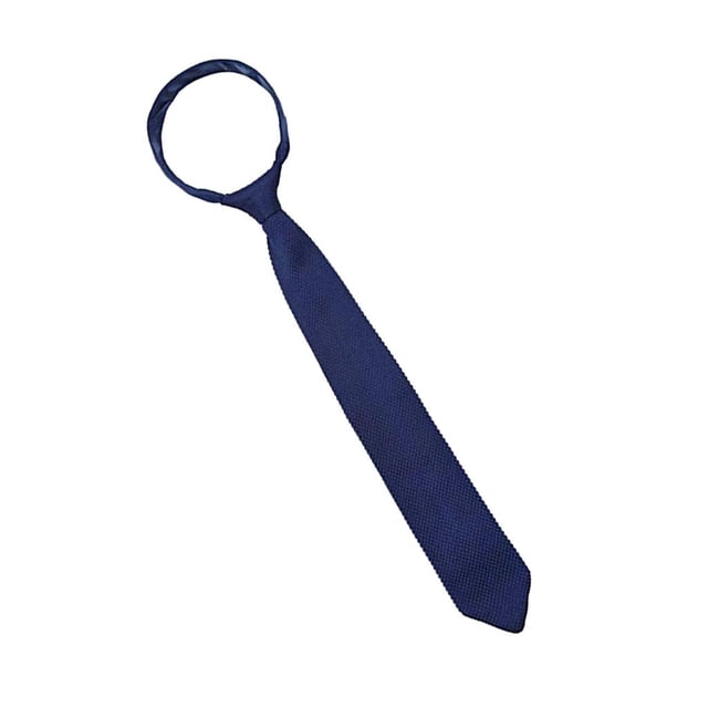 Cravate Tricotée Formelle pour Homme, Étroite, Décontractée, Ajustée, Moulante, Tissée, Bleu Marine