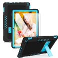 thumbnail image 1 of Mignova for Fire HD 10 Case,Heavy-Duty Drop-Proof Shock-Resistant Rugged Protective case(with Stand) for All-New Amazon Fire HD 10&Fire HD 10 Plus(11th Generation, 2021 Release (Black/Blue+1 Pack), 1 of 6