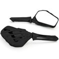 thumbnail image 1 of Krator Custom Black Motorcycle Skeleton Bone Mirrors Compatible with Honda Valkyrie Rune 1500 1800, 1 of 3