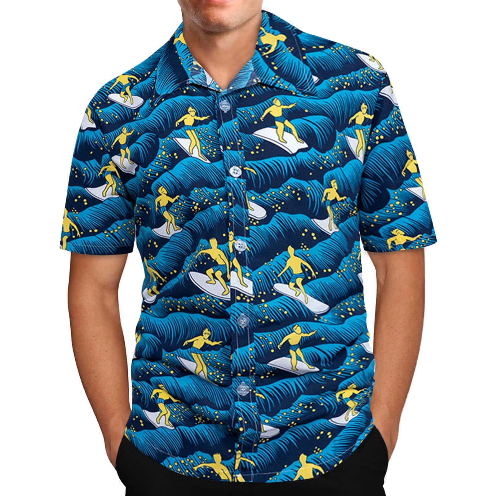 Chemise Hawaïenne pour Homme Chemises de Plage Tropicales