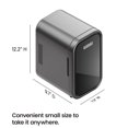 thumbnail image 3 of ICEMAN Portable Mini Fridge w/ 8 355 ml (12oz) Can Capacity, Cools and Heats, Car Plug Included - Black, New, 3 of 9