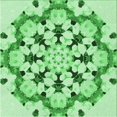thumbnail image 1 of Ahgly Tapis d'Intérieur Lavable en Machine Carré Vert Jade, 4 Pieds Carré, 1 of 7