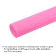 thumbnail image 3 of Unique Bargains Crepe Paper Roll Crepe Paper Decoration 7.5ft Long 20 Inch Wide, Hot Pink, 3 of 5