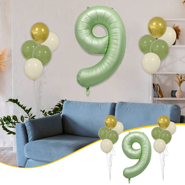 Set Aluminum Film Digital Scene Decoration Holiday Decoration Birthday Party