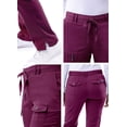 thumbnail image 4 of Adar Pro Sarraus pour Femmes - Pantalon de Sarrau Yoga à Jambe Étroite - P4100T - Étain - 3X, 4 of 7