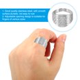 thumbnail image 4 of Unique Bargains Anneaux de Protection Réglables pour Doigts, Argent 10 Pcs, 4 of 6