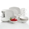 thumbnail image 3 of Gibson Home Hagen 30 Piece Dinnerware Set, Service for 6, White, Fine Ceramic, 3 of 5