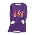 thumbnail image 2 of Haut de sous-Vêtement Chaud à Col Rond en Molleton Épais de Noël pour Femmes, 2 of 3