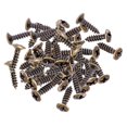 thumbnail image 3 of Milaget 50x Vis de Montage Pickguard pour Pièces de Rechange ST SQ Bronze 3x12mm, 3 of 9