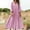 Style1-Pink dresses for women, variant on Mceream Maxi Dresses for Women Casual Summer Spring Smocked 3/4 Sleeve Floral Maxi Flowy Dresses Cotton Linen Loose Waist Vacation Beach Dresses Gray XXL