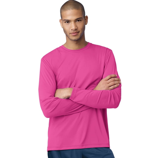 Hanes Cool DRI Performance Men`s Long-Sleeve T-Shirt - Best-Seller, L