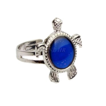 Bague Couple Bague Détection de Température Bague Changeant de Couleur Bague Tortues de Mer