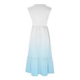 thumbnail image 4 of Dvkptbk Summer Robes Décontractées de Plage pour Femmes 2024 Mode Robe Dégradée Robe Midi Sans Manches Robe Évasée Robe Débardeur Robe d'Été Plissée Robe Débardeur avec Poches, 4 of 4