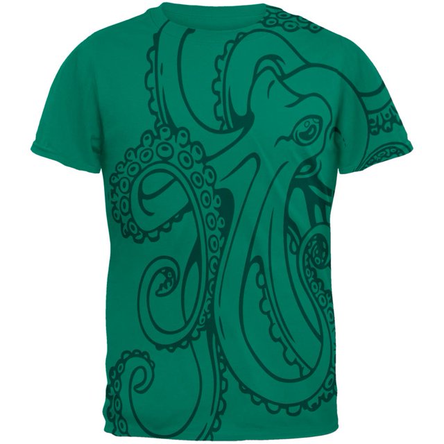 Octopus Outline Mens T Shirt