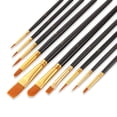 thumbnail image 2 of LSLJS Acrylic Paint Brush Set 10 Pcs Nylon Hair Brushes for All Purpose Oil Acrylic Brush, 2 of 3