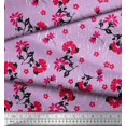 thumbnail image 3 of Soimoi Poly Georgette Fabric Leaves & Floral Artistic Print Fabric by Yard 42 Inch Wide, 3 of 4