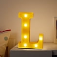 thumbnail image 4 of TopLLC Christmas Decor LED Letter Lights Sign Light Up For Home Party Wedding Decoration Light Up Letters Alphabet Letter Sign Battery Powered For Christmas Birthday Party Decoration warning light, 4 of 4