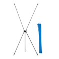thumbnail image 4 of HILABEE Adjustable x Banner Stand Black Tripod for Show Wedding Poster Store Display S, 4 of 9