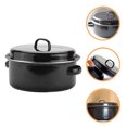 thumbnail image 1 of Luxshiny Small Roasting Pan Kitchen Roaster Enamel Heating 1 Lid, 1 of 7