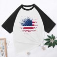thumbnail image 1 of T-shirts Snoarin pour Hommes, Paquet Hommes, Mode Décontractée, Patchwork, Col Rond, Chandail à Enfiler, T-Shirt Imprimé, Manches Courtes, Hauts, Chemises du 4 Juillet pour Hommes en Liquidation, 1 of 4