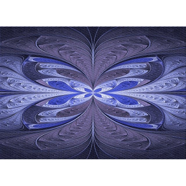 Ahgly Company Machine Washable Indoor Rectangle Transitional Midnight Blue Area Rugs, 2' x 5'