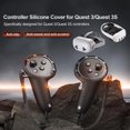 thumbnail image 2 of Controller Grip for Oculus Meta Quest 3S Oculus Quest 3 VR Accessories Grips Cover for VR Touch Controllers Straps Silicone Covers Protector with Non-Slip Thumbstick Covers, 2 of 6