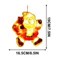 thumbnail image 3 of Christmas Window Lights under 5! CQCYD Christmas Window Hanging Lights, LED Decorative Lights for Shop and Home, Battery Powered Suction Cup Lights for Holiday Decor, 3 of 5
