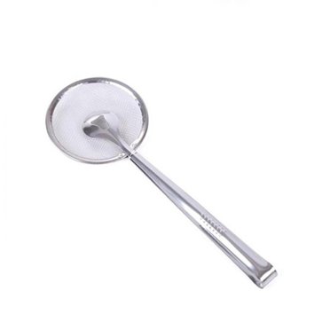 Birdeem Passoire à Pince Passoire en Acier Inoxydable Cuillère à Frire Passoire Cuillère à Frire Cuillère Filtre à Huile Cuillère Filtre Multifonction avec Pince Nourriture Cuisine Friture à l'Huile Filtre Bbq