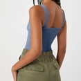 thumbnail image 5 of Timegard Going out Tank Top for Women Ruched V Neck Slim Comfy Knit Tee Sleeveless Top Solid Color, 5 of 5