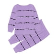 thumbnail image 4 of Gubotare Pyjama pour Filles Ensemble Little Pyjama pour Grandes Filles Pyjama à Manches Longues PJs Pyjama (Violet Pâle, 2-3 Ans), 4 of 5