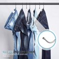 thumbnail image 4 of RELBRO Small S Hooks, 3.7 Inch Metal Hanging Jeans Hooks, Reversible, Heavy Duty, Black, 30 Pcs, 4 of 8