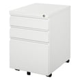 thumbnail image 1 of Vinsetto 3 Drawer Filing Cabinet Steel File Cabinet with Lock and Wheels, 1 of 10