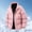 c01Pink, variant on LNWUY Men's Down Jacket Warm Puffer Jacket Winter Coats Long Sleeves Zipper Stand Collar Outwear Insulated Jacket Gray M