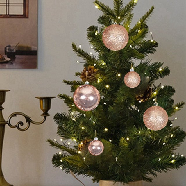 Colorful Christmas Light Powder 44PCS Pendants Christmas Tree Decoration Scene Layout Party Decorations for Women College Graduation Party Decorations 2022 Party Party Dress Party Decorations