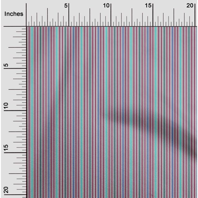 oneOone Soie Tissu Tabby Multicolore Rayures Décor Tissu Imprimé BTY 42 Pouces de Large