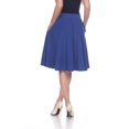 thumbnail image 4 of White Mark Women's Mid Length Fit and Flare Skirt, 4 of 5