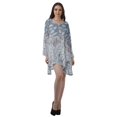 thumbnail image 2 of Moomaya Robes Décontractées Femmes Rayonne Robe Mini à Manches Longues pour Femmes, 2 of 4