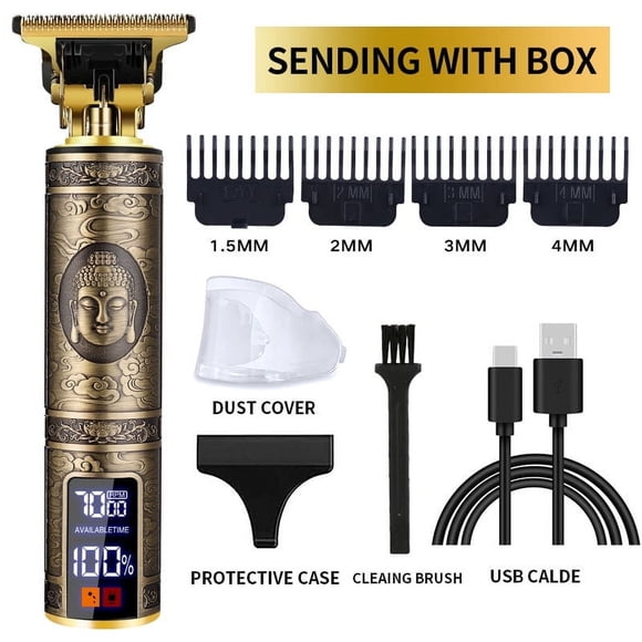 Tondeuse Électrique pour Cheveux USB Rechargeable Rasoir pour Homme Machine de Coupe Barbier Tondeuse Professionnelle