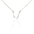 thumbnail image 1 of pitrice Ins Constellations Theme Friendship Necklace Rhinestone Comfortable Delicate with Display Card Pendant for Lover Festival Gifts Aquarius Silver, 1 of 5