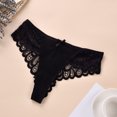 thumbnail image 2 of B91xZ Culotte Femme Respirante en Micro-Maille Bikini, Noir m, 2 of 3