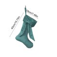 thumbnail image 3 of Iumwxz White Velvet Christmas Stocking with Snowflake and Star Patterns 40x19cm Holiday Tree Ornament Sock with Rope Hanger for Festive Home Decor Includes 1 Stocking, 3 of 6