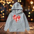 thumbnail image 2 of HNMKIU Sweat à Capuche pour Filles Saint-Valentin pour Enfants, 2 of 4
