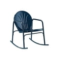 thumbnail image 3 of Afuera Living Steel Metal Rocking Chair in Navy Gloss (Set of 2), 3 of 7